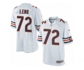 Men's Nike Chicago Bears #72 Charles Leno Limited White NFL Jersey