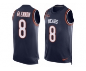 Men's Nike Chicago Bears #8 Mike Glennon Limited Navy Blue Player Name & Number Tank Top NFL Jersey