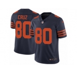 Men's Nike Chicago Bears #80 Victor Cruz Limited Orange Alternate NFL Jersey