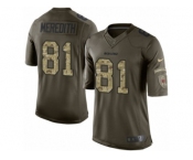 Men's Nike Chicago Bears #81 Cameron Meredith Limited Green Salute to Service NFL Jersey