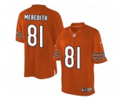 Men's Nike Chicago Bears #81 Cameron Meredith Limited Orange Alternate NFL Jersey