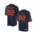 Men's Nike Chicago Bears #82 Logan Paulsen Limited Navy Blue 1940s Throwback Alternate NFL Jersey