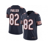 Men's Nike Chicago Bears #82 Logan Paulsen Limited Navy Blue Rush NFL Jersey