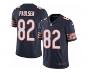 Men's Nike Chicago Bears #82 Logan Paulsen Limited Navy Blue Rush NFL Jersey