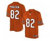 Men's Nike Chicago Bears #82 Logan Paulsen Limited Orange Alternate NFL Jersey