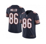 Men's Nike Chicago Bears #86 Zach Miller Limited Navy Blue Rush NFL Jersey