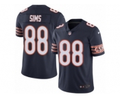 Men's Nike Chicago Bears #88 Dion Sims Limited Navy Blue Rush NFL Jersey