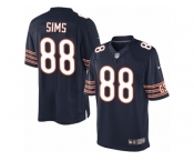 Men's Nike Chicago Bears #88 Dion Sims Limited Navy Blue Team Color NFL Jersey