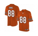 Men's Nike Chicago Bears #88 Dion Sims Limited Orange Alternate NFL Jersey