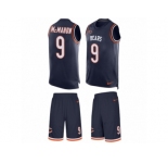Men's Nike Chicago Bears #9 Jim McMahon Limited Navy Blue Tank Top Suit NFL Jersey