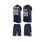 Men's Nike Chicago Bears #90 Jonathan Bullard Limited Navy Blue Tank Top Suit NFL Jersey