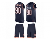 Men's Nike Chicago Bears #90 Jonathan Bullard Limited Navy Blue Tank Top Suit NFL Jersey