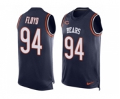 Men's Nike Chicago Bears #94 Leonard Floyd Limited Navy Blue Player Name & Number Tank Top NFL