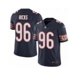 Men's Nike Chicago Bears #96 Akiem Hicks Limited Navy Blue Rush NFL Jersey
