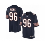 Men's Nike Chicago Bears #96 Akiem Hicks Limited Navy Blue Team Color NFL Jersey
