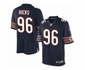 Men's Nike Chicago Bears #96 Akiem Hicks Limited Navy Blue Team Color NFL Jersey