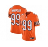 Men's Nike Chicago Bears #99 Dan Hampton Vapor Untouchable Limited Orange Rush NFL Jersey
