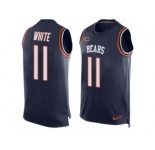 Nike Bears #11 Kevin White Navy Blue Team Color Men's Stitched NFL Limited Tank Top Jersey