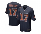 Nike Chicago Bears #17 Alshon Jeffery Navy Blue Team Color Men's Stitched NFL Limited Strobe Jersey