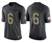 Nike Chicago Bears #6 Jay Cutler Men's Stitched Black NFL Salute to Service Limited Jerseys