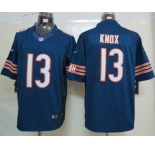 nike nfl jerseys chicago bears #13 knox blue[nike limited]