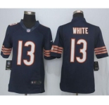 nike nfl jerseys chicago bears #13 white blue[nike limited][white]