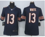 nike nfl jerseys chicago bears #13 white blue[nike limited][white]
