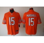 nike nfl jerseys chicago bears #15 marshall orange[nike limited]