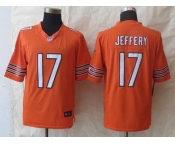 nike nfl jerseys chicago bears #17 jeffery orange[nike limited]