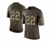 nike nfl jerseys chicago bears #22 matt forte army green[nike Limited Salute To Service]