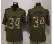 nike nfl jerseys chicago bears #34 payton army green[nike Limited Salute To Service]
