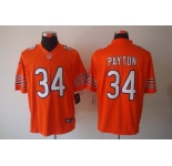nike nfl jerseys chicago bears #34 payton orange[nike limited]