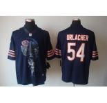 nike nfl jerseys chicago bears #54 urlacher blue[helmet tri-blend limited]