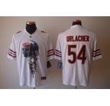 nike nfl jerseys chicago bears #54 urlacher white[helmet tri-blend limited]