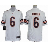 nike nfl jerseys chicago bears #6 cutler white[nike limited]