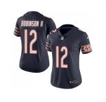 Women Nike Chicago Bears #12 Allen Robinson II Navy Blue Team Color Stitched NFL Vapor Untouchable Limited Jersey