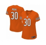 Women Nike Chicago Bears #30 D.J. Moore Orange Alternate NFL Jersey