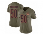 Women Nike Chicago Bears #50 Jerrell Freeman Limited Olive 2017 Salute to Service NFL Jersey