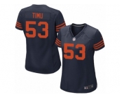 Women Nike Chicago Bears #53 John Timu Game Navy Blue Alternate NFL Jersey