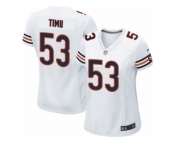 Women Nike Chicago Bears #53 John Timu Game White NFL Jersey