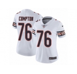 Women Nike Chicago Bears #76 Tom Compton White Vapor Untouchable Limited Player NFL Jersey