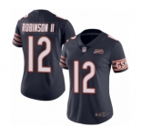 Women's Chicago Bears #12 Allen Robinson Navy Blue Team Color 100th Season Limited Football Jersey
