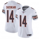 Women's Chicago Bears #14 Olamide Zaccheaus White 2025 Vapor Stitched Jersey