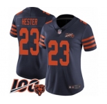 Women's Chicago Bears #23 Devin Hester Limited Navy Blue Rush Vapor Untouchable 100th Season Football Jersey