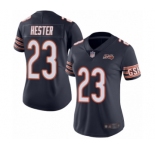 Women's Chicago Bears #23 Devin Hester Navy Blue Team Color 100th Season Limited Football Jersey