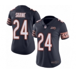 Women's Chicago Bears #24 Buster Skrine Navy Blue Team Color 100th Season Limited Football Jersey