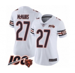 Women's Chicago Bears #27 Sherrick McManis White Vapor Untouchable Limited Player 100th Season Football Jersey