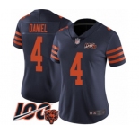 Women's Chicago Bears #4 Chase Daniel Limited Navy Blue Rush Vapor Untouchable 100th Season Football Jersey