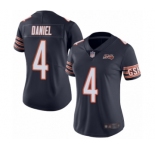 Women's Chicago Bears #4 Chase Daniel Navy Blue Team Color 100th Season Limited Football Jersey