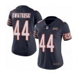 Women's Chicago Bears #44 Nick Kwiatkoski Navy Blue Team Color 100th Season Limited Football Jersey